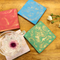 Table Tales Collection: Assorted Square Clay Coaster Set