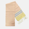 Cotton Shawl with Colorful Stripes: Light Pink