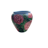 Hand painted Pot with Flower Rose Design