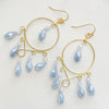Elegant Cascade Hoop Earrings