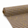 Golden Flower Vine Machine Embroidery Fabric Roll