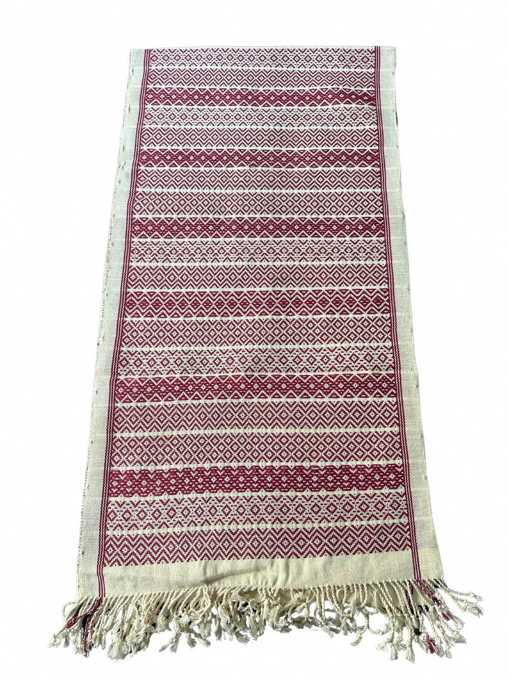 Natural Dyed Handwoven Cotton Table Runner