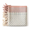 Natural Dyed Handwoven Table Runner in Royal Jasmine Pattern