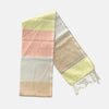 Cotton Shawl with Colorful Stripes: Colorful Squares