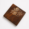 Elegant Flore: Wooden Coaster