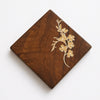 Elegant Flore: Wooden Coaster