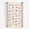 Hand Embroidered Floral Throw (Ivory)