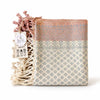 Natural Dyed Handwoven Table Runner in Royal Jasmine Pattern