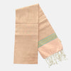 Cotton Shawl with Colorful Stripes: Light Pink
