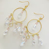 Elegant Cascade Hoop Earrings