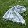 Garten: Eco Print Shawl Natural Cotton with Botanical Prints