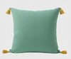 Shae Satt Collection: Handwoven Cushion Cover (Pale Green) (With Inner Pillow)