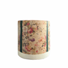 Vintage Floral Pattern Decoupage Terracotta Pot - Medium Size (Height: 8~9 inches, Width: 10~12 inches)