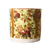 Vintage Floral Pattern Decoupage Terracotta Pot - Medium Size (Height: 8~9 inches, Width: 10~12 inches)