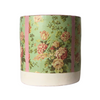 Vintage Floral Pattern Decoupage Terracotta Pot - Medium Size (Height: 8~9 inches, Width: 10~12 inches)