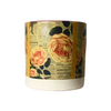 Vintage Floral Pattern Decoupage Terracotta Pot - Medium Size (Height: 8~9 inches, Width: 10~12 inches)