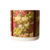 Vintage Floral Pattern Decoupage Terracotta Pot - Medium Size (Height: 8~9 inches, Width: 10~12 inches)