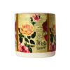 Vintage Floral Pattern Decoupage Terracotta Pot - Medium Size (Height: 8~9 inches, Width: 10~12 inches)