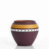 Hand painted Pot with Geometry design