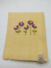 100% Cotton Book Cover with Beautiful Embroidery Flowers (Design 3)