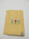 100% Cotton Book Cover with Beautiful Embroidery Flowers (Design 3)
