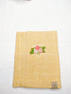 100% Cotton Book Cover with Beautiful Embroidery Flowers (Design 3)