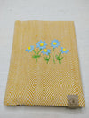 100% Cotton Book Cover with Beautiful Embroidery Flowers (Design 3)