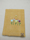 100% Cotton Book Cover with Beautiful Embroidery Flowers (Design 3)