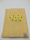 100% Cotton Book Cover with Beautiful Embroidery Flowers (Design 3)
