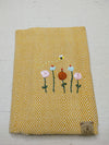 100% Cotton Book Cover with Beautiful Embroidery Flowers (Design 3)