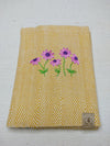 100% Cotton Book Cover with Beautiful Embroidery Flowers (Design 3)