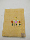 100% Cotton Book Cover with Beautiful Embroidery Flowers (Design 3)