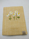 100% Cotton Book Cover with Beautiful Embroidery Flowers (Design 3)