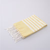 Organic Dyed Handwoven 2/80 Cotton Shawl in Yellow