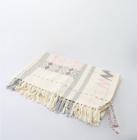 Organic Dyed Handwoven Cotton Throw in Chin Design