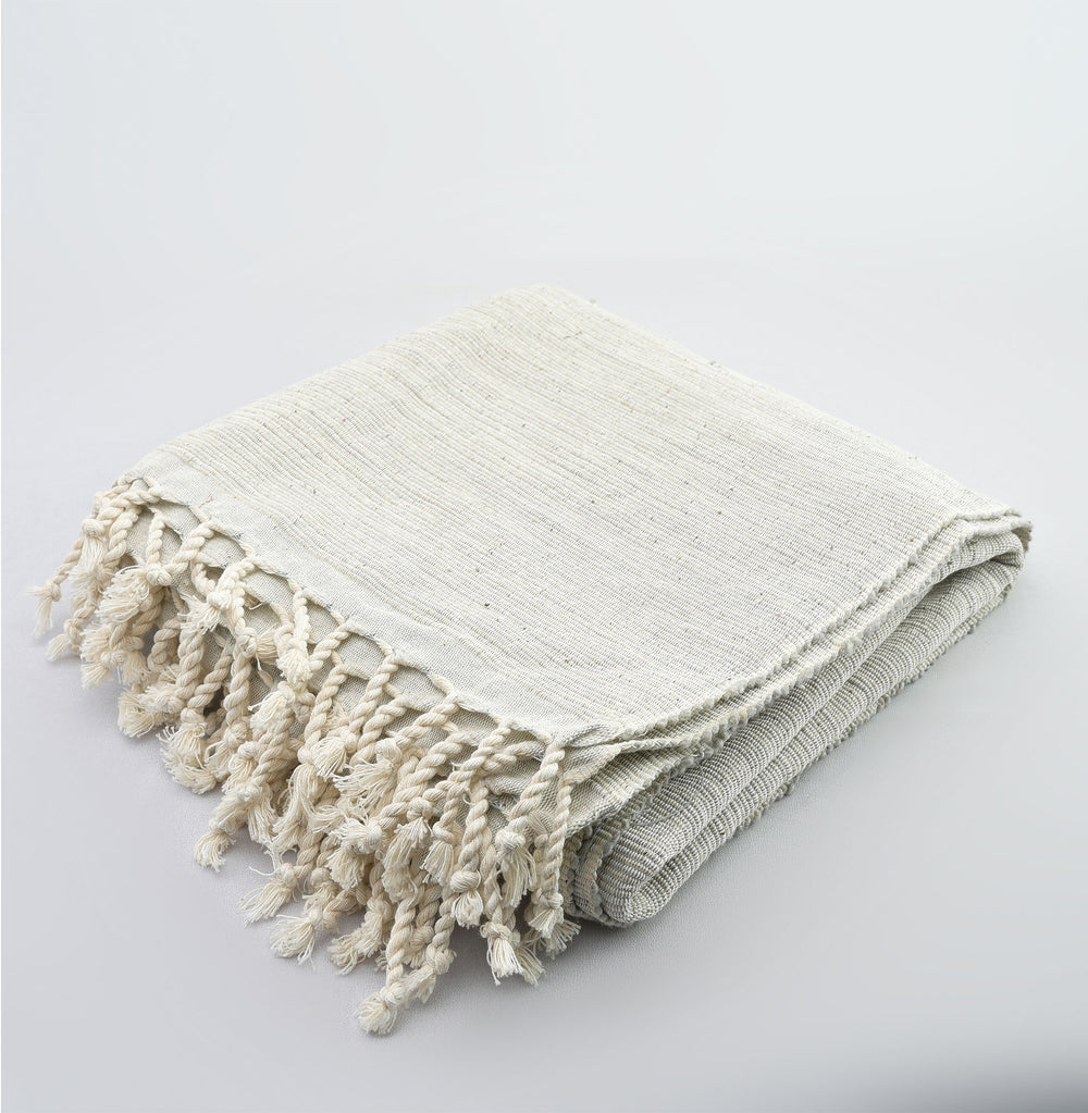 Natural Dyed Handwoven Cotton Blanket
