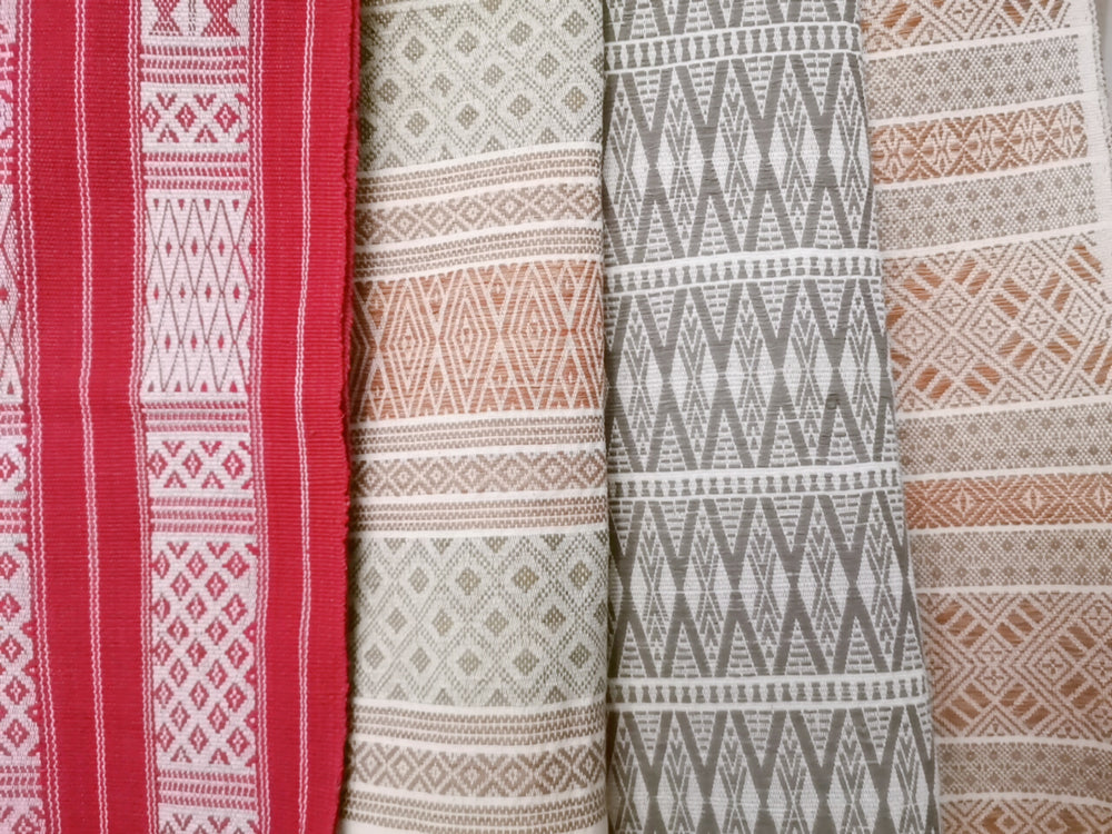 Natural Dyed Handwoven Cotton Console Runner