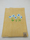 100% Cotton Book Cover with Beautiful Embroidery Flowers (Design 3)