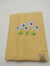 100% Cotton Book Cover with Beautiful Embroidery Flowers (Design 3)