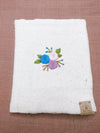 100% Cotton Book Cover with Beautiful Embroidery Flowers (Design 3)
