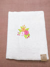 100% Cotton Book Cover with Beautiful Embroidery Flowers (Design 3)