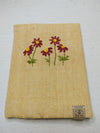 100% Cotton Book Cover with Beautiful Embroidery Flowers (Design 3)