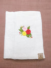 100% Cotton Book Cover with Beautiful Embroidery Flowers (Design 3)