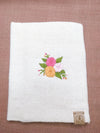 100% Cotton Book Cover with Beautiful Embroidery Flowers (Design 3)