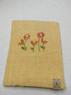 100% Cotton Book Cover with Beautiful Embroidery Flowers (Design 3)
