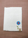 100% Cotton Book Cover with Beautiful Embroidery Flowers (Design2 )