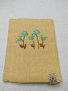 100% Cotton Book Cover with Beautiful Embroidery Flowers (Design 3)