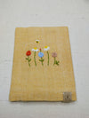 100% Cotton Book Cover with Beautiful Embroidery Flowers (Design 3)