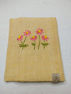 100% Cotton Book Cover with Beautiful Embroidery Flowers (Design 3)