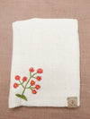 100% Cotton Book Cover with Beautiful Embroidery Flowers (Design 1)